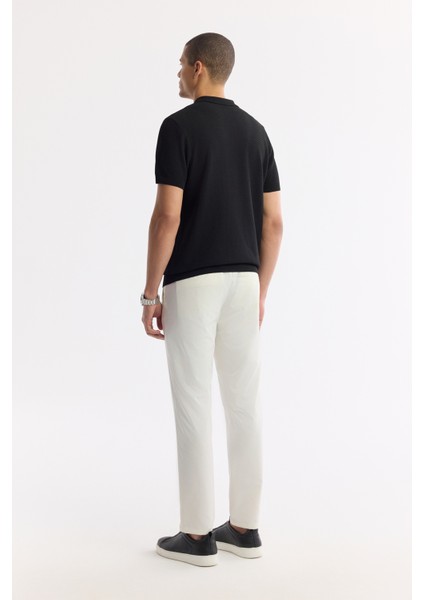 Erkek Siyah Polo Yaka Viskon Karışımlı Basic Triko Regular Fit T-Shirt B005120 fırsatları