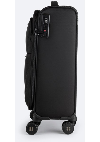 Erkek Siyah Laptop Bölmeli Kilitlenebilir Küçük Boy Bavul B008107 fırsatları