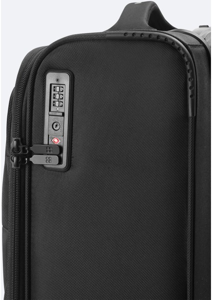 Erkek Siyah Laptop Bölmeli Kilitlenebilir Küçük Boy Bavul B008107 indirimleri