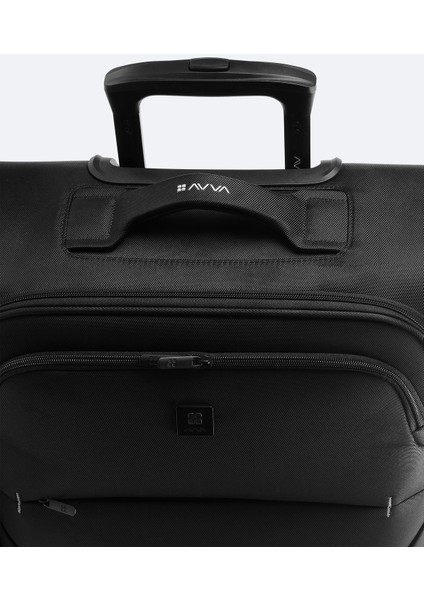 Erkek Siyah Laptop Bölmeli Kilitlenebilir Küçük Boy Bavul B008107