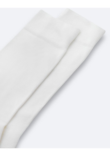 Erkek Beyaz Pamuklu Soket Çorap A42Y8522 modelleri