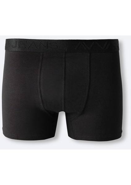 Erkek Siyah Düz Basic Tekli Boxer B009505