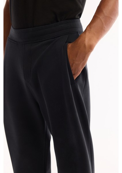 Erkek Siyah Beli Lastikli Soft Touch Bi-Stretch Comfort Fit Eşofman Altı A52Y3415 modelleri