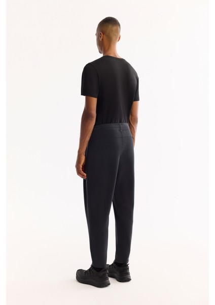 Erkek Siyah Beli Lastikli Soft Touch Bi-Stretch Comfort Fit Eşofman Altı A52Y3415