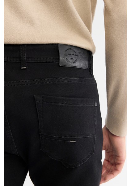 Erkek Siyah Rinse Yıkama Berlin Slim Fit Jean Pantonlon A42Y3514