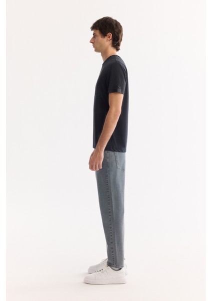 Erkek Siyah Bisiklet Yaka Soft Touch Bi-Stretch Baskılı Regular Fit T-Shirt A52Y1022 modelleri