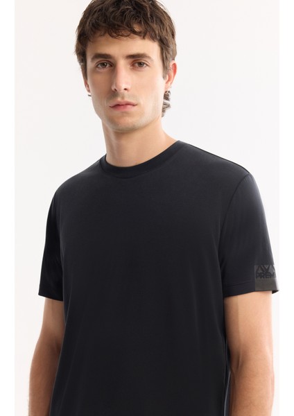 Erkek Siyah Bisiklet Yaka Soft Touch Bi-Stretch Baskılı Regular Fit T-Shirt A52Y1022 indirimleri