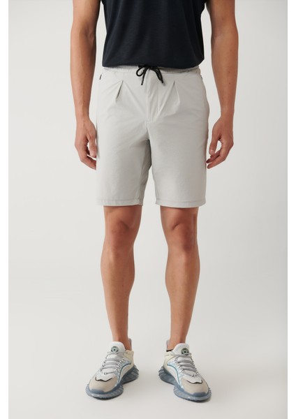 Erkek Taş Beli Lastikli Bağcıklı Su İtici Bi-Stretch Relaxed Fit Şort A41Y3635 fiyatları