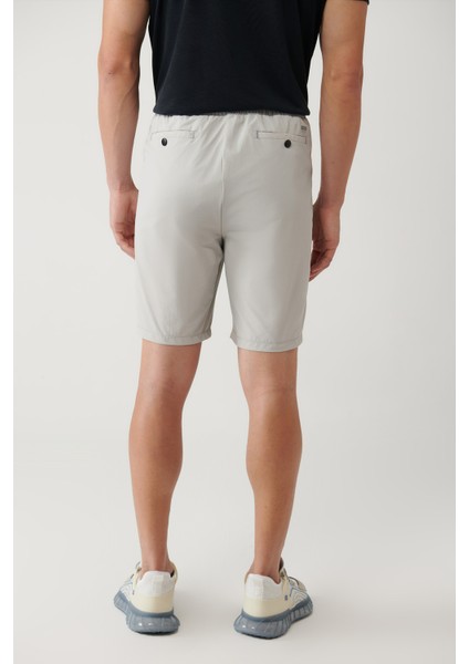 Erkek Taş Beli Lastikli Bağcıklı Su İtici Bi-Stretch Relaxed Fit Şort A41Y3635 fırsatları