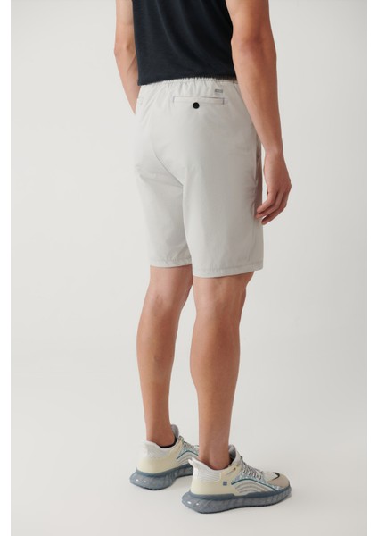 Erkek Taş Beli Lastikli Bağcıklı Su İtici Bi-Stretch Relaxed Fit Şort A41Y3635 indirimleri
