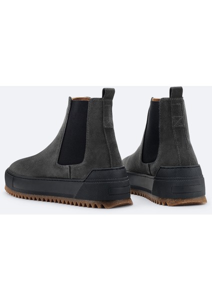 Erkek Antrasit %100 Süet Esnek Taban Hafif Chelsea Bot B008009 fırsatları