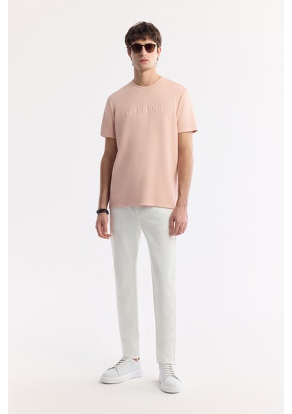 Erkek Ekru Pamuklu Berlin Slim Fit Jean Pantolon A51Y3551