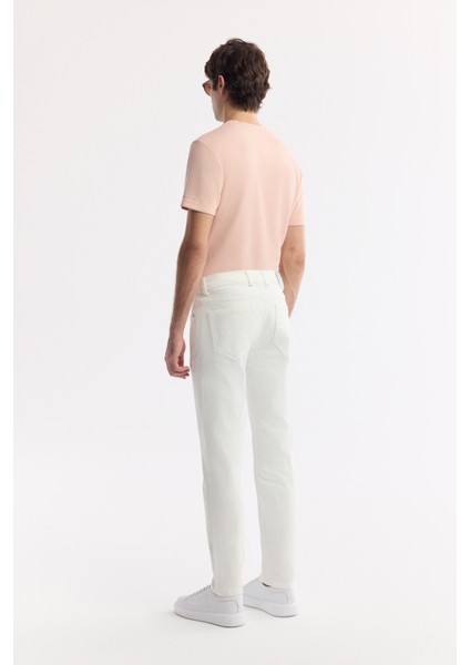 Erkek Ekru Pamuklu Berlin Slim Fit Jean Pantolon A51Y3551 fırsatları