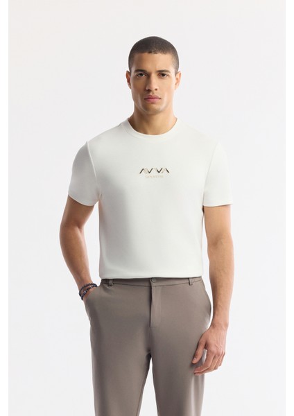 Erkek Vizon Beli Lastikli Bi-Stretch Teknik Kumaş Slim Fit Pantolon A51Y3077 modelleri