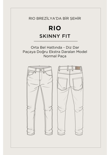 Erkek Siyah Eskitme Yıkama Rio Skinny Fit Jean Pantolon A42Y3524 fiyatları