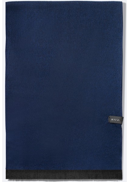 Erkek Lacivert Viskon Karışımlı Püsküllü Şal B009401 fiyatları