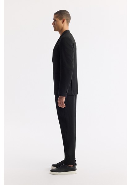 Erkek Siyah Mono Yaka Viskon Karışımlı Hafif Bi-Stretch Blazer Comfort Slim Fit Ceket A51Y4011 modelleri