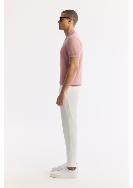 Erkek Pembe Polo Yaka Viskon Karışımlı Basic Triko Regular Fit T-Shirt B005120 modelleri