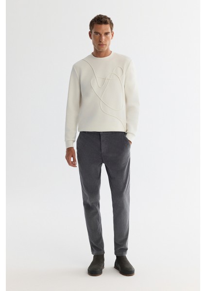 Erkek Petrol Mavi Klasik Bel Kalın Fitilli Kadife Chino Relaxed Fit Pantolon A42Y3017 fiyatları