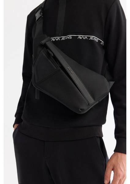 Erkek Siyah Dik Yaka Fermuarlı Baskılı Pamuklu Regular Fit Sweatshirt A42Y1367 fiyatları