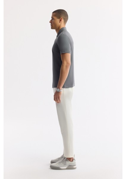Erkek Antrasit Kıvrılmaz Polo Yaka %100 Pamuk Basic Regular Fit T-Shirt B001032 modelleri