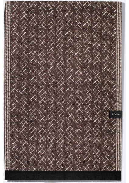 Erkek Vizon Viskon Karışımlı Püsküllü Desenli Şal A42y9403 fiyatları