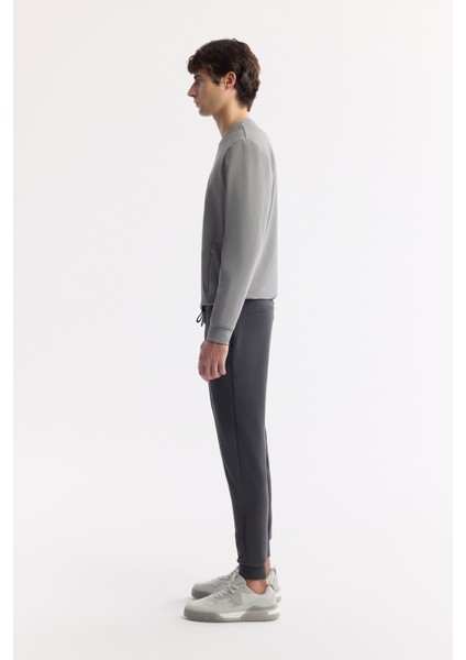 Erkek Antrasit Beli Bağcıklı Soft Touch Regular Fit Eşofman Altı A51Y3422 fiyatları