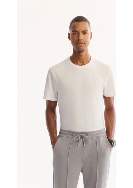 Erkek Gri Beli Lastikli Bağcıklı Soft Touch Bi-Stretch Regular Fit Eşofman Altı A52Y3406 modelleri