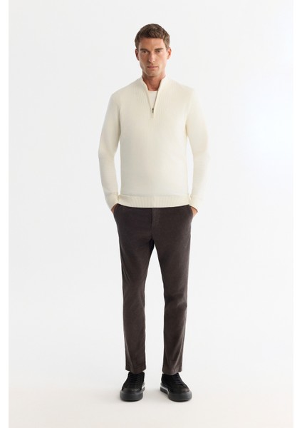 Erkek Antrasit Klasik Bel Kalın Fitilli Kadife Chino Relaxed Fit Pantolon A42Y3017 fırsatları