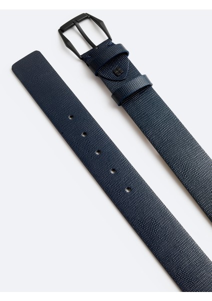 Erkek Lacivert %100 Deri Dokulu Kemer A42y9309 fiyatları