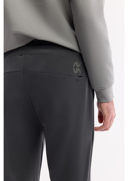 Erkek Antrasit Beli Bağcıklı Soft Touch Regular Fit Eşofman Altı A51Y3422 indirimleri