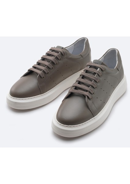 Erkek Gri %100 Deri Esnek Taban Hafif Casual Ayakkabı B008000 fiyatları