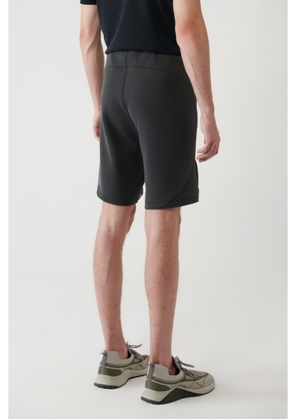 Erkek Antrasit Soft Touch Yandan Cepli Parçalı Regular Fit Şort A41Y3600 indirimleri