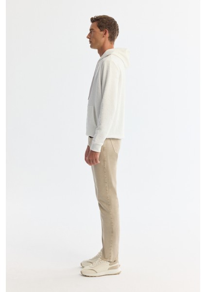 Erkek Ekru Kapüşonlu Baskılı Elastan Regular Fit Sweatshirt A42Y1332 modelleri