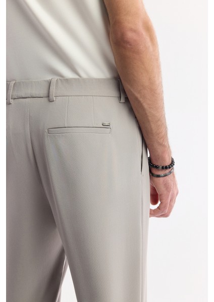 Erkek Gri Yan Cepli Beli Lastikli Bi-Stretch Comfort Slim Fit Pantolon A51Y3204 indirimleri