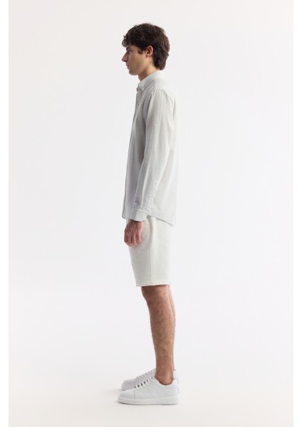 Erkek Açık Gri Düğmeli Yaka Kolay Ütülenir Pamuklu Regular Fit Gömlek A51Y2130 modelleri