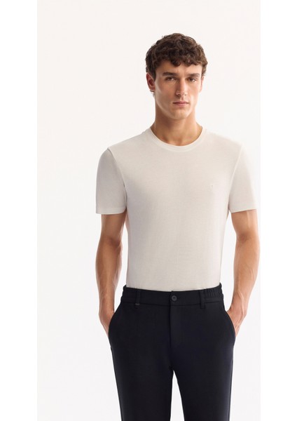 Erkek Koyu Lacivert Yanı Lastikli Kolay Ütülenen Slim Fit Pantolon A52Y3040 modelleri