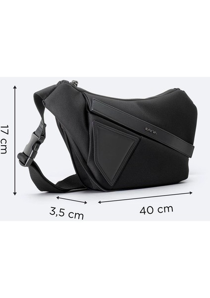 Erkek Siyah Ayarlanabilir Askılı Bel Çantası A42Y9112 modelleri