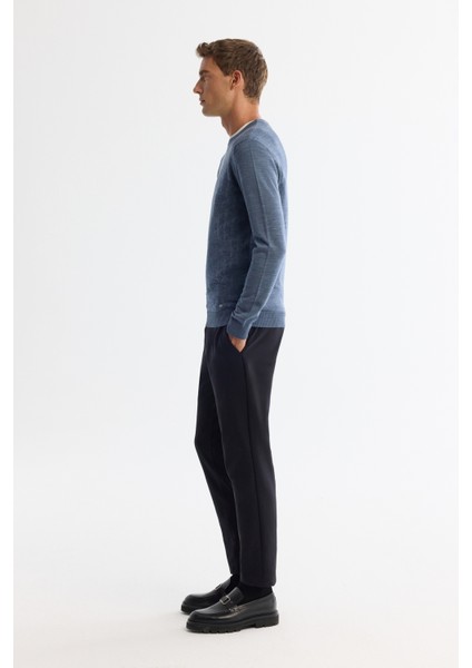 Erkek İndigo Dokulu Basic Kazak E005110 fırsatları