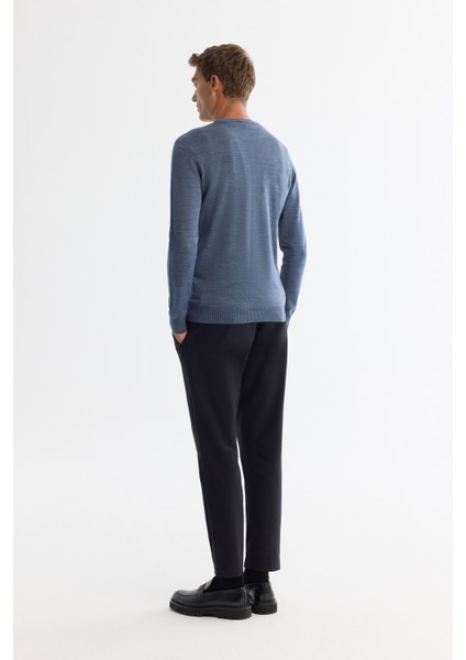 Erkek İndigo Dokulu Basic Kazak E005110 indirimleri