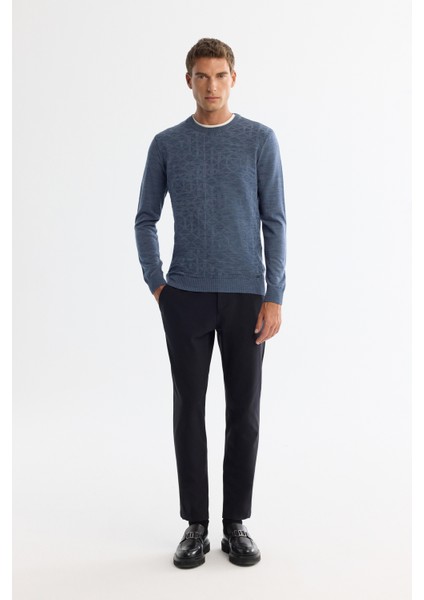 Erkek İndigo Dokulu Basic Kazak E005110