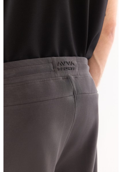 Erkek Antrasit Beli Lastikli Bağcıklı Soft Touch Bi-Stretch Regular Fit Eşofman Altı A52Y3406 indirimleri