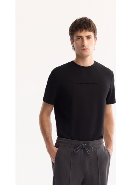 Erkek Antrasit Beli Lastikli Bağcıklı Soft Touch Bi-Stretch Regular Fit Eşofman Altı A52Y3406