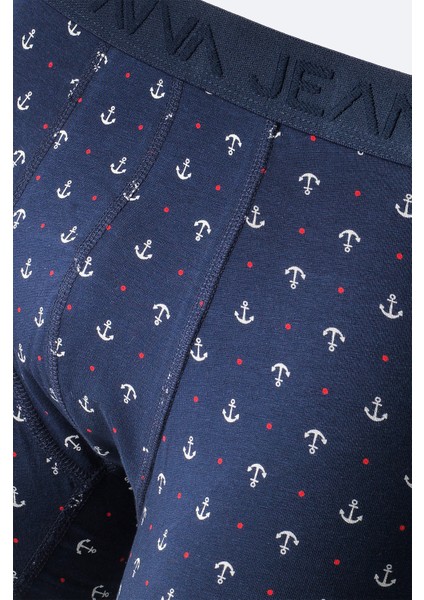 Erkek Lacivert Desenli Pamuklu Tekli Regular Fit Boxer A51Y9501 fiyatları