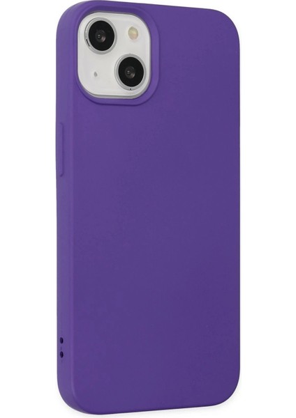 iPhone 14 Plus Kılıf Nano Içi Kadife Silikon - Mor fiyatları