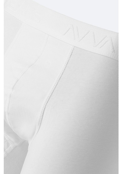 Erkek Beyaz Basic Pamuklu Tekli Regular Fit Boxer B009510 fiyatları