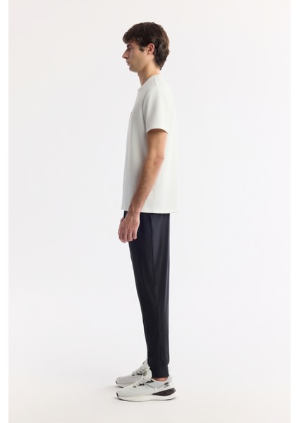 Erkek Ekru Bisiklet Yaka Baskılı Bi-Stretch İnterlok Regular Fit T-Shirt A51Y1006 modelleri