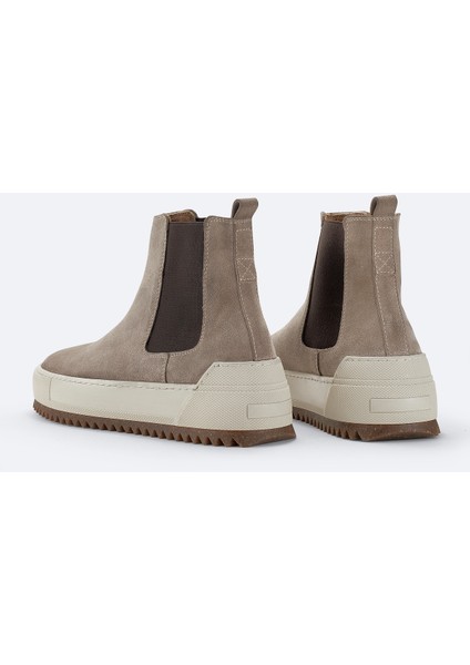 Erkek Vizon %100 Süet Esnek Taban Hafif Chelsea Bot B008009 indirimleri