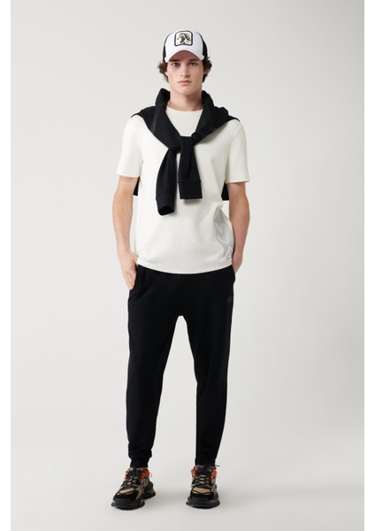 Erkek Beyaz Baskılı Bisiklet Yaka Soft Touch Regular Fit T-Shirt A41Y1328 indirimleri