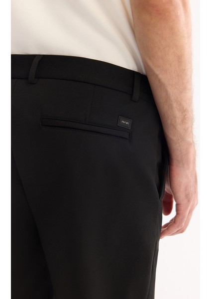 Erkek Siyah Yanı Lastikli Viskon Karışımlı Slim Fit Chino Pantolon A52Y3053 indirimleri